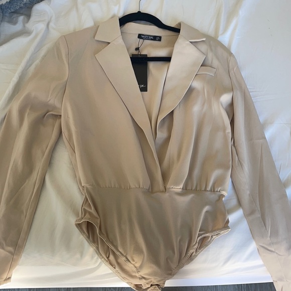 Nasty Gal Jackets & Blazers - Nasty gal low cut one piece blazer